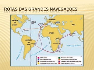 ROTAS DAS GRANDES NAVEGAÇÕES
 