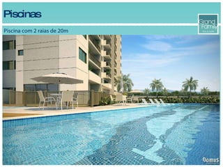 Piscinas Piscina com 2 raias de 20m 