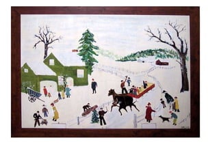 Grandma moses  winter landscapes