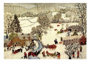 Grandma moses  winter landscapes