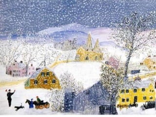 Grandma moses  winter landscapes