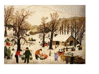 Grandma moses  winter landscapes