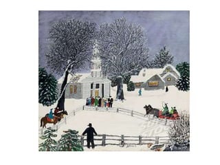 Grandma moses  winter landscapes