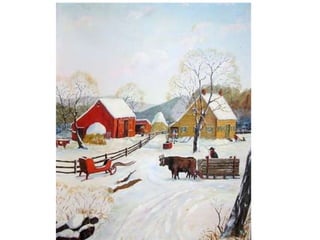 Grandma moses  winter landscapes