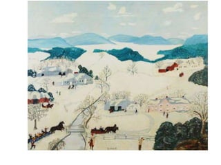 Grandma moses  winter landscapes