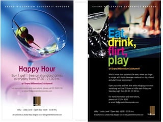 Grand Millennium Sukhumvit F&B Presentation