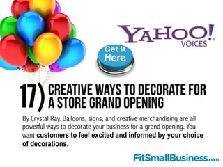 29 Proven Grand Opening Ideas For Small Businesses - Sling