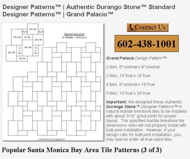 Santa Monica Bay Ca 2014 Popular Tile Flooring Patterns 3 Of 3