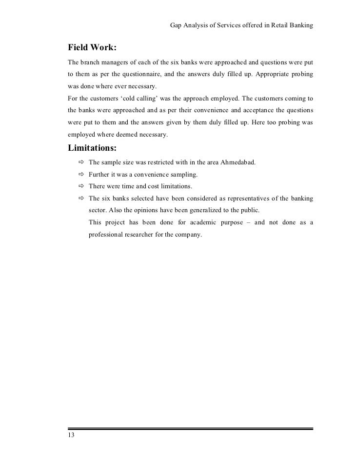 Services provided by banks to customers