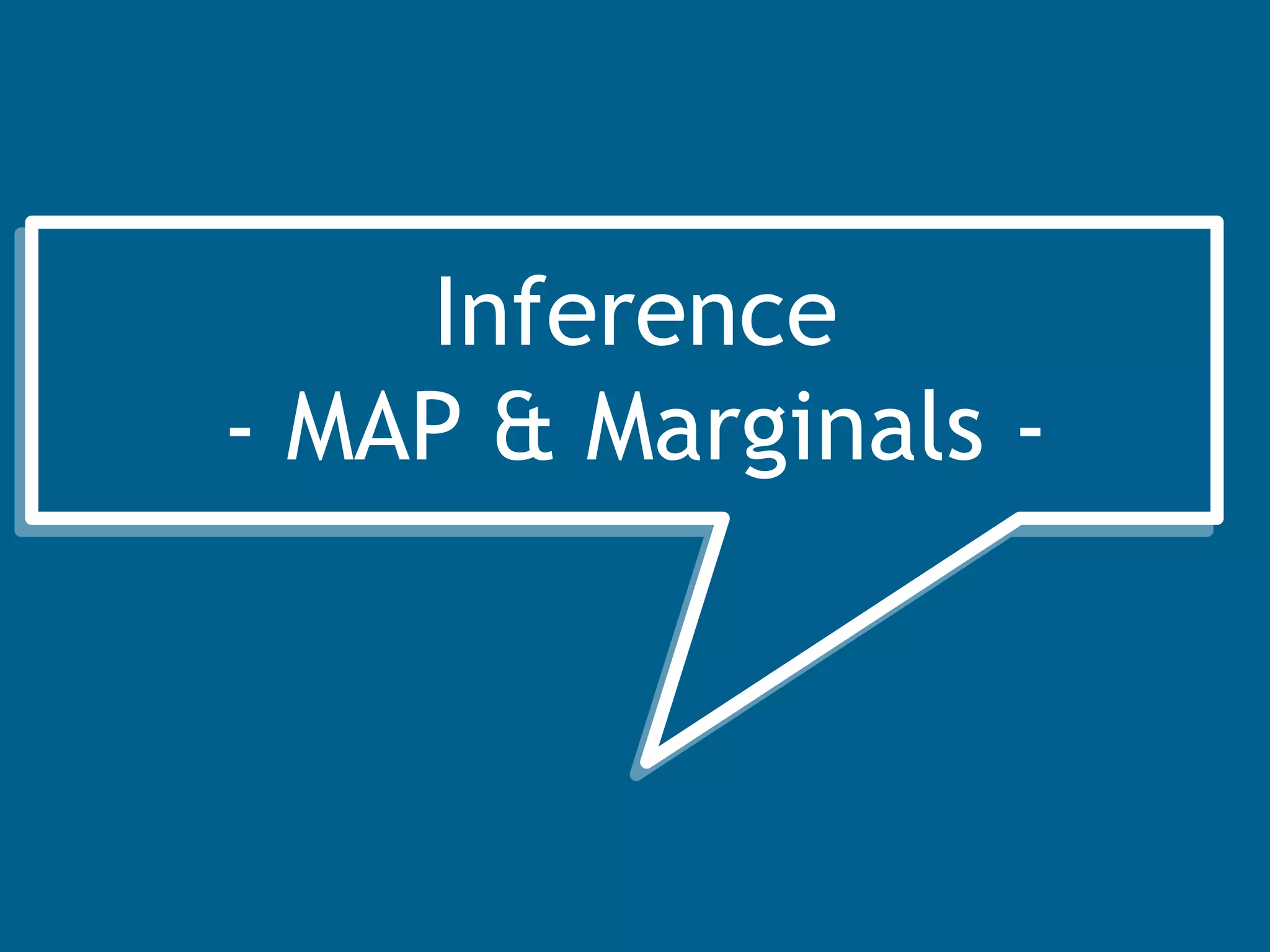 Probabilistic Soft Logic




    Inference
- MAP  Marginals -
 