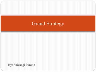 By: Shivangi Purohit
Grand Strategy
 