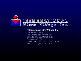 Unit 8B Makati Executive Center
L.P. Leviste corner Rufino Sts.
Salcedo Village Makati City
Tel nos. 751-2130/892-9403/892-9562
         892-2512/892-1660/892-1749
Fax#     (632) 751-2133
 