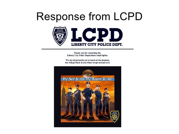 Response from LCPD 