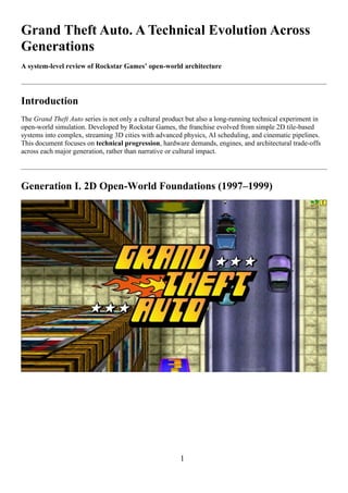 Gta Development.pdf Grand Theft Auto Histroty and Future.pdf