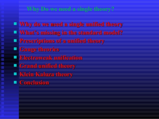Grand unified theory
