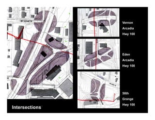 Vernon
                Arcadia
                Hwy 100




                Eden
                Arcadia
                Hwy 100




                50th
                Grange
                G
                Hwy 100
Intersections
 