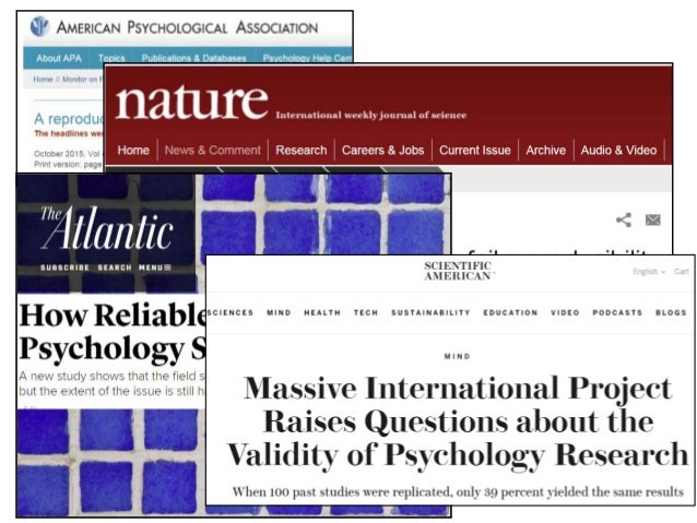 The Reproducibility Crisis in Psychological Science One