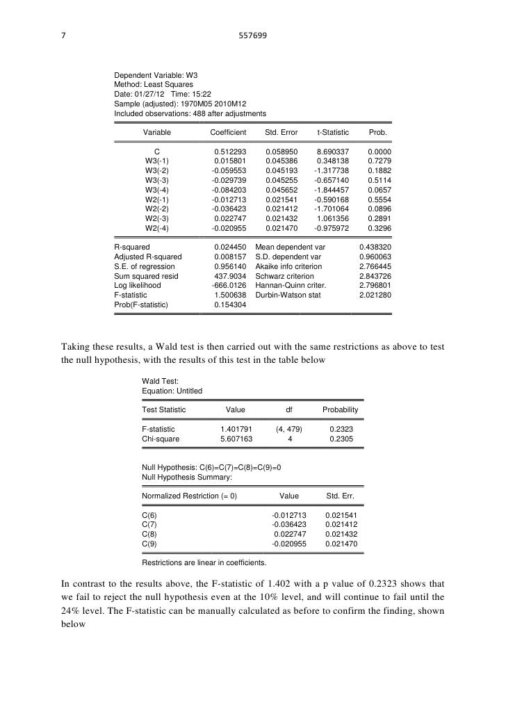 granger causality test