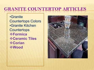 Granite Countertop Articles ,[object Object]
