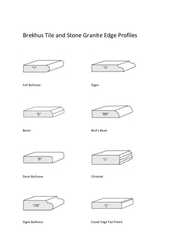 Popular Granite Countertop Edge Profiles For Scottsdale Remodeling