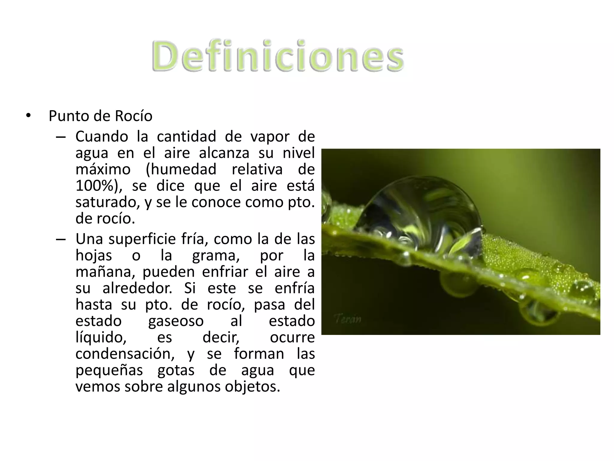 Granizo, rocio y lluvia | PPTX