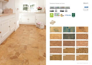 residential
warranty
years
10
no added formaldehyde
AGGL PURe
moisture resistant HDF
HIDR CORE
edge sealing technology
JOINT SHIELDWEARTOP
high performance coating
armour
commercial
warranty
years
5
commercial
warranty
years
5
*Information sur le niveau d’émission de
substances volatiles dans l’air intérieur,
présentant un risque de toxicité par in-
halation, sur une échelle de classe allant
de A+ (très faibles émissions) à C (fortes
émissions)
Contour 	 25 647 00
Green	 25 611 82
Trek	 25 657 00
Bit	 25 652 00 Grid	 25 654 00 Nobel Rustic	 25 625 00
Mosaic	 25 650 00
Terra 	 25 613 82
Amber	 25 614 82 Safari 	 25 622 00
String 	 25 645 00
Jeans	 25 612 82
Midnight 	 25 615 00
Zebra 	 25 624 00
Mesh 	 25 649 00
Terra
bloom
18
910 x 300 x 10,5 mm
25
Pavimentos Flotantes de Corcho
nuevonuevo
nuevonuevo
nuevo
Productos con certificacion FSC®
disponibles a solicutud.
 