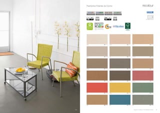 *Information sur le niveau d’émission de
substances volatiles dans l’air intérieur,
présentant un risque de toxicité par in-
halation, sur une échelle de classe allant
de A+ (très faibles émissions) à C (fortes
émissions)
no added formaldehyde
AGGL PURe
moisture resistant HDF
HIDR CORE MICRO BEVEL
4 edges micro-beveled2K waterborne finish
AQUA2K+
commercial
warranty
years
5
residential
warranty
years
10
Coal
White	 16 231 12
Silver	 16 231 48
Cream	 16 231 11
Grey	 16 231 45
Yellow	 16 231 62
Khaky	 16 231 44Shadow	 16 231 20
Sand	 16 231 14
Concrete	 16 231 49
Burgundy	 16 231 64Coffee	 16 231 27
Olive	 16 231 67 Teal	 16 231 68
Jade	 16 231 66
Blue	 16 231 69
Tan	 16 231 26
Coal	 16 231 42
Red	 16 231 63
recolour
22
610 x 380 x 10,5 mm
16
Pavimentos Flotantes de Corcho
Productos con certificacion FSC®
disponibles a solicutud.
 