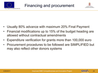 Some terminologyOperating Grants and Direct Grants