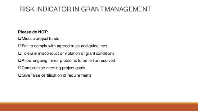 Grant And Financial Management Training For Implementing Partners