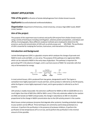 Grant application | DOCX