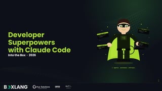 Unlocking Developer Superpowers with Claude Code: Agentic AI for Coding ...