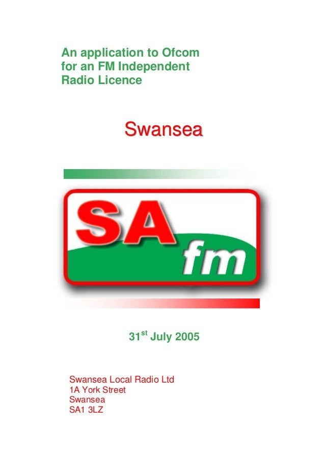 'An Application To For The FM Independent Local Radio Licence F…