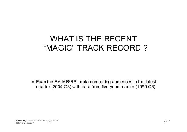 'EMAP's "Magic" Radio Brand: The Challenges Ahead' by Grant Goddard