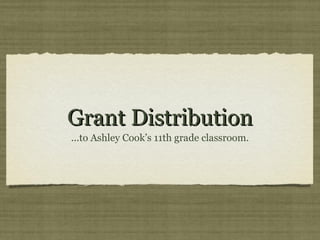 Grant Distribution ,[object Object]