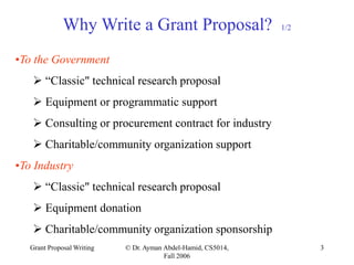 research grant proposal writing for grant | PPT