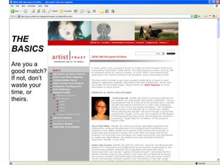 THE  BASICS Are you a good match? If not, don’t waste your time, or theirs. 