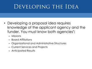 Once a project is identified, consider anticipated results. 