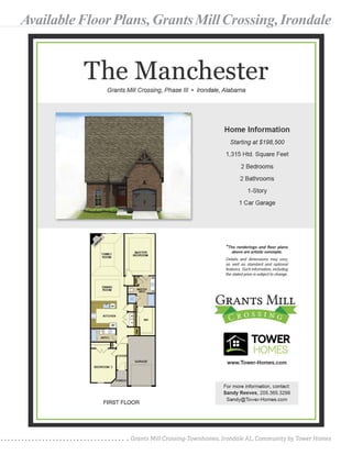 Grants Mill Crossing-Townhomes, Irondale AL, Community by Tower Homes
AvailableFloorPlans,GrantsMillCrossing,Irondale
 