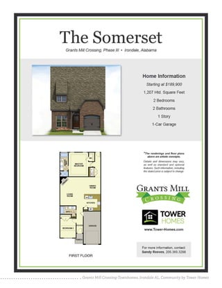 Grants Mill Crossing-Townhomes, Irondale AL, Community by Tower Homes
 