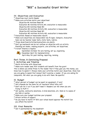 Grant Writing Basics | PDF