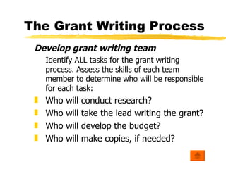 Grant Writing 101
