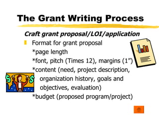 Grant Writing 101