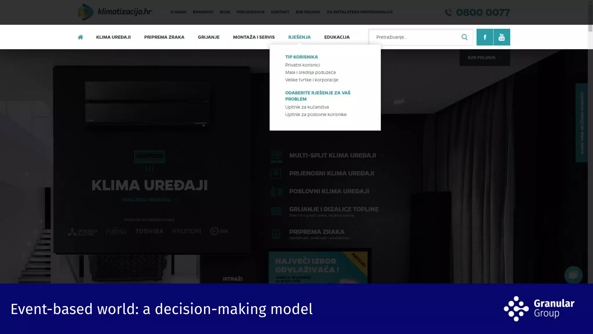 Event-based world: a decision-making modelEvent-based world: a decision-making model
 