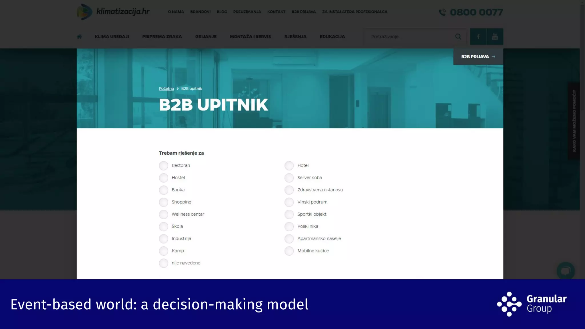 Event-based world: a decision-making modelEvent-based world: a decision-making model
 
