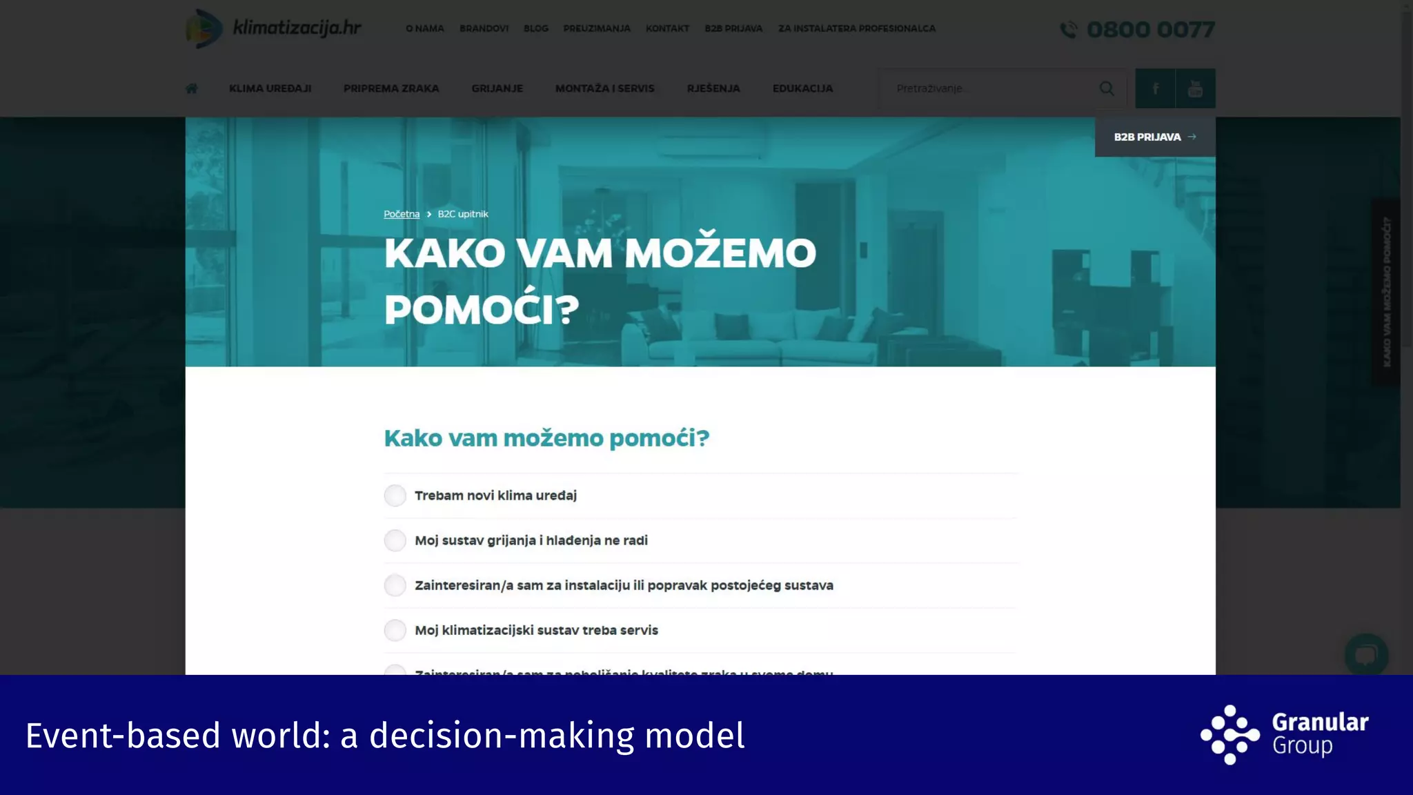Event-based world: a decision-making modelEvent-based world: a decision-making model
 