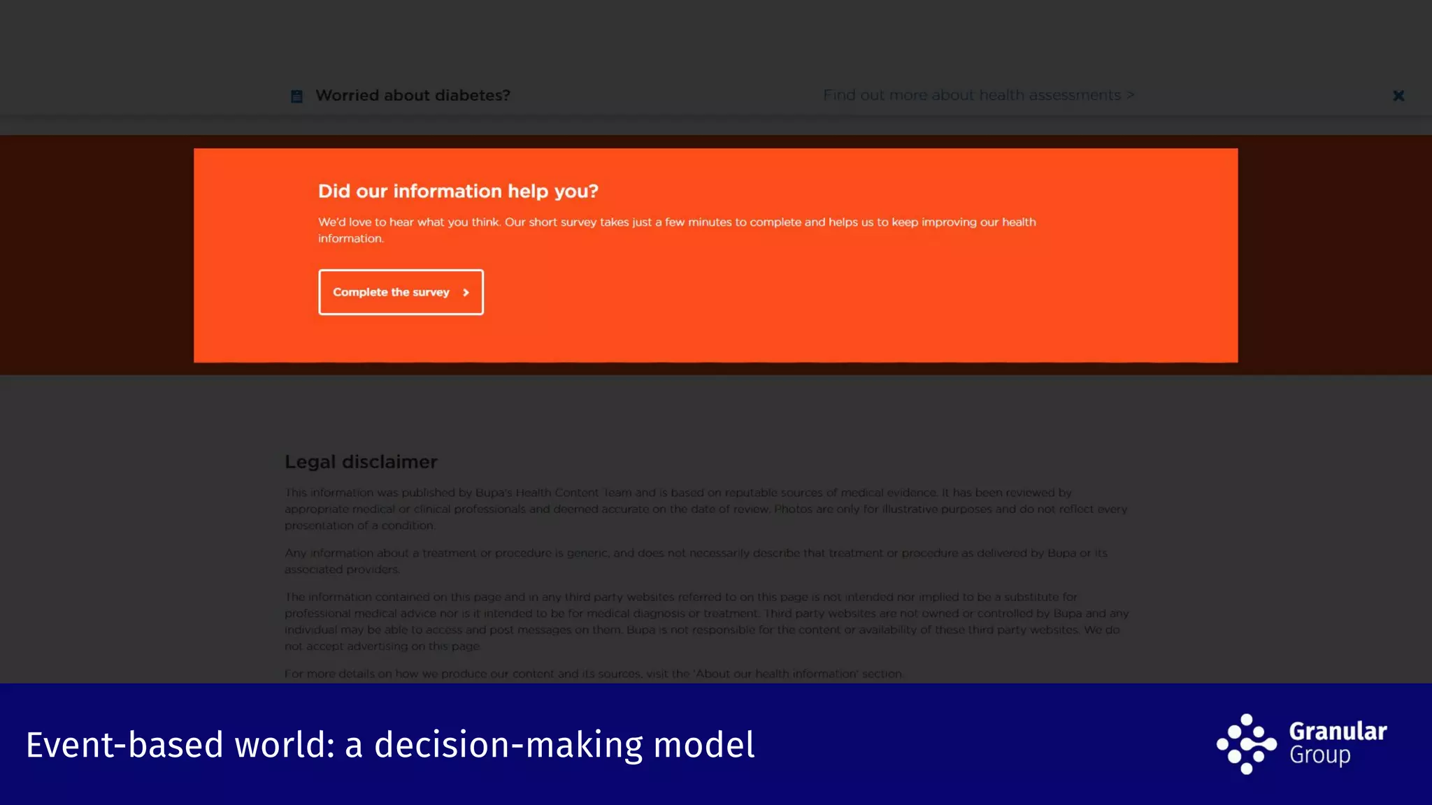 Event-based world: a decision-making modelEvent-based world: a decision-making model
 