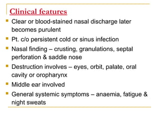 GRANULOMATOUS DISEASES OF NOSE AND ITS MANAGEMENT.ppt