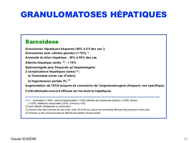 Granulomes Hepatiques