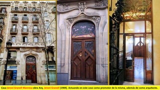 Casa Jeroni Granell Manresa obra Arq. Jeroni Granell (1904). Actuando en este caso como promotor de la misma, además de como arquitecto.
 