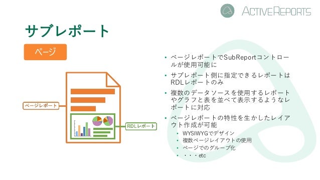 進化する帳票開発ツール Activereports の最新機能のご紹介
